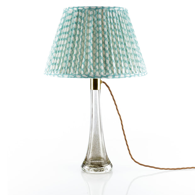 Lampshade in Turquoise Wicker
